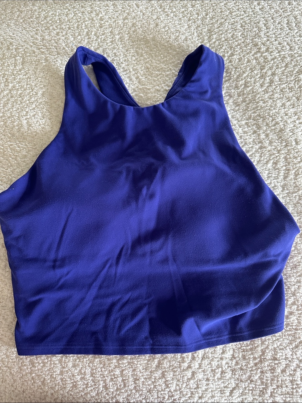 Athleta Rich Purple Racerback Crop Top
